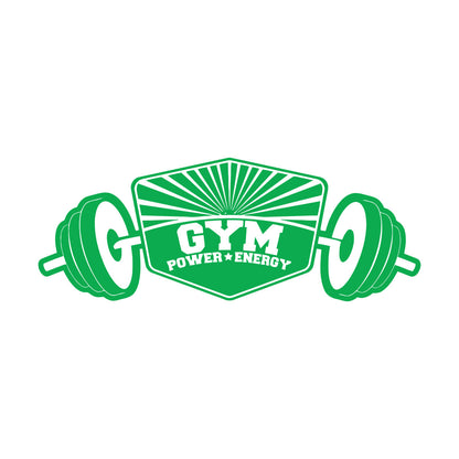 Power Energy Dumbbell Gymnastics Fitnesscenter Bodybuilding Wall Decals Pvc Store Decoration