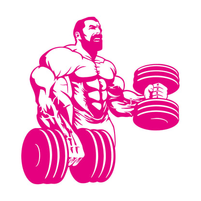 Wall Decals Paster Paper Powerlifting Gymnastics Beautiful Body Muscle Man Fitnesscenter Trainer Removable Without Leaving Glue