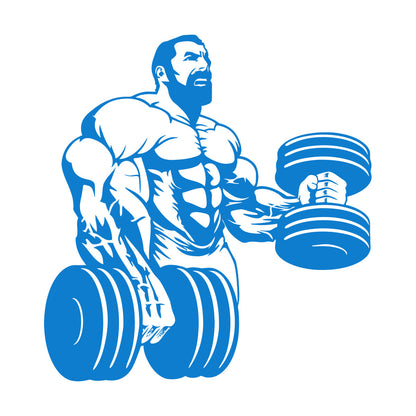 Wall Decals Paster Paper Powerlifting Gymnastics Beautiful Body Muscle Man Fitnesscenter Trainer Removable Without Leaving Glue