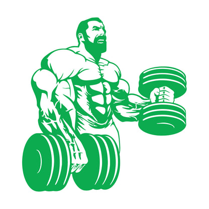 Wall Decals Paster Paper Powerlifting Gymnastics Beautiful Body Muscle Man Fitnesscenter Trainer Removable Without Leaving Glue