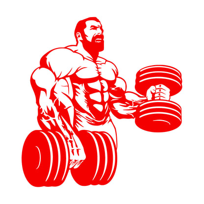 Wall Decals Paster Paper Powerlifting Gymnastics Beautiful Body Muscle Man Fitnesscenter Trainer Removable Without Leaving Glue