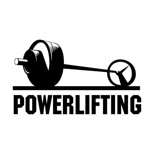 Vinyl Wall Stickers Powerlifting Gymnastics Fitnesscenter Iron Sports Motivation Self Adhesive