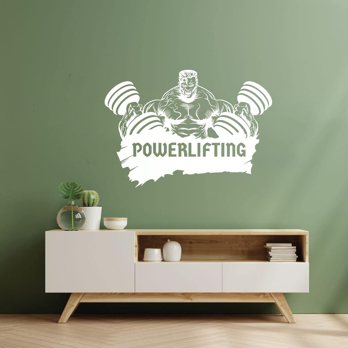 Wall Decals Powerlifting Muscle Gymnastics Fitnesscenter Motivation Do Not Damage The Wall Surface