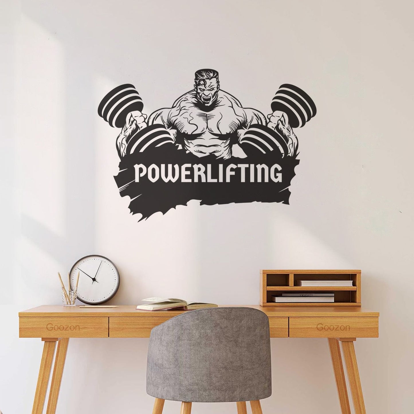Wall Decals Powerlifting Muscle Gymnastics Fitnesscenter Motivation Do Not Damage The Wall Surface