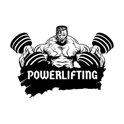 Wall Decals Powerlifting Muscle Gymnastics Fitnesscenter Motivation Do Not Damage The Wall Surface