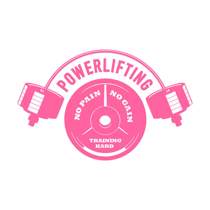 Vinyl Wall Decals Powerlifting Training Hard Iron Sport Gymnastics Multi Color Selection