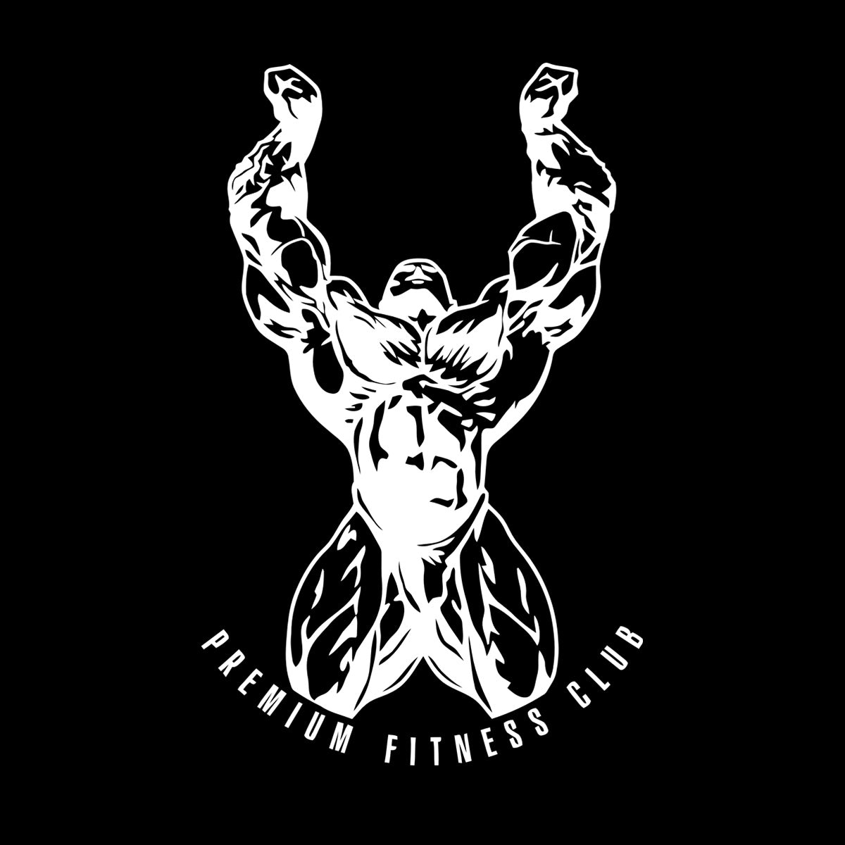 Premium Fitnesscenter Club Gymnastics Bodybuilding Sports Fine Carving Stickers Waterproof