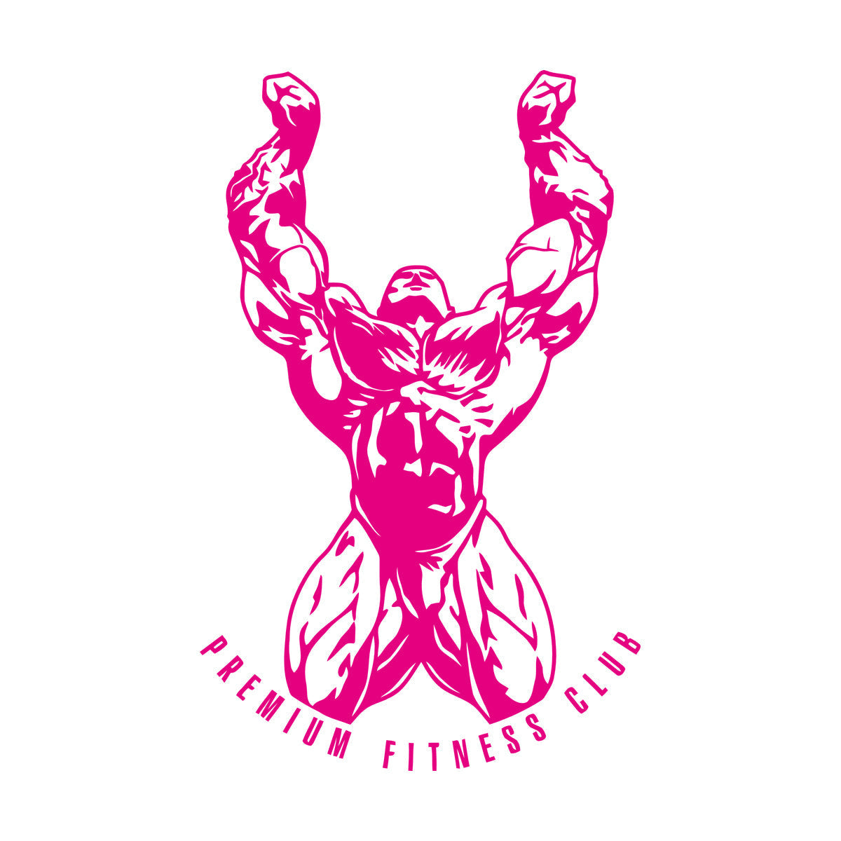 Premium Fitnesscenter Club Gymnastics Bodybuilding Sports Fine Carving Stickers Waterproof