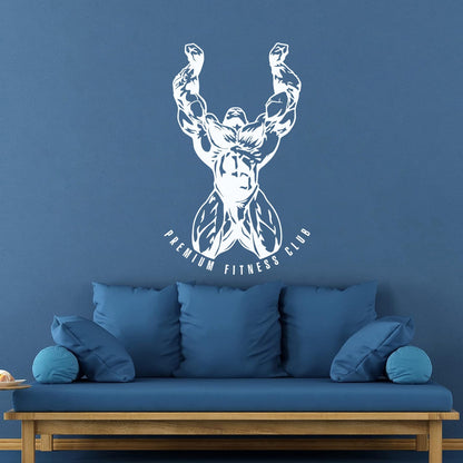 Premium Fitnesscenter Club Gymnastics Bodybuilding Sports Fine Carving Stickers Waterproof