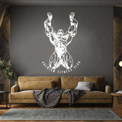 Premium Fitnesscenter Club Gymnastics Bodybuilding Sports Fine Carving Stickers Waterproof