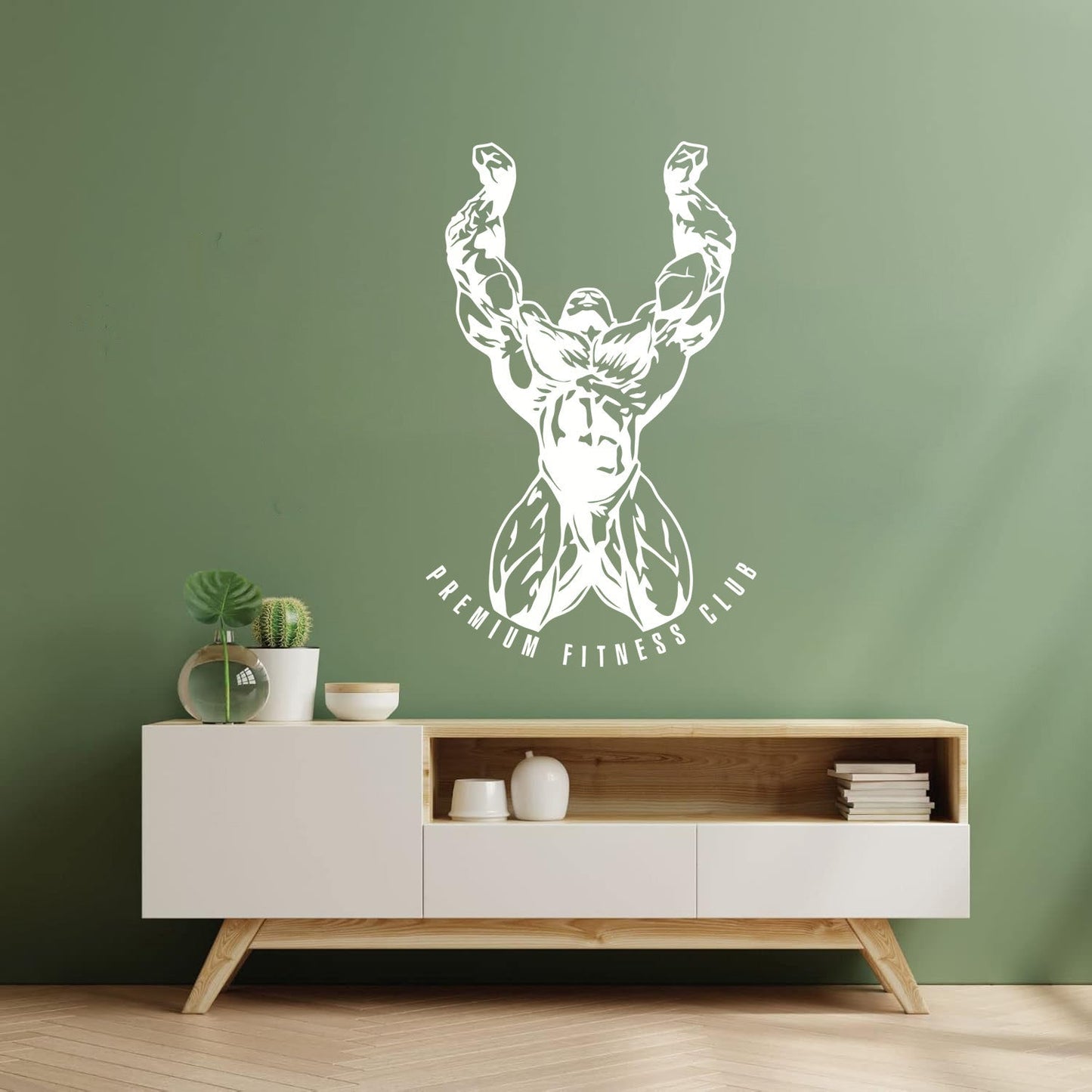 Premium Fitnesscenter Club Gymnastics Bodybuilding Sports Fine Carving Stickers Waterproof