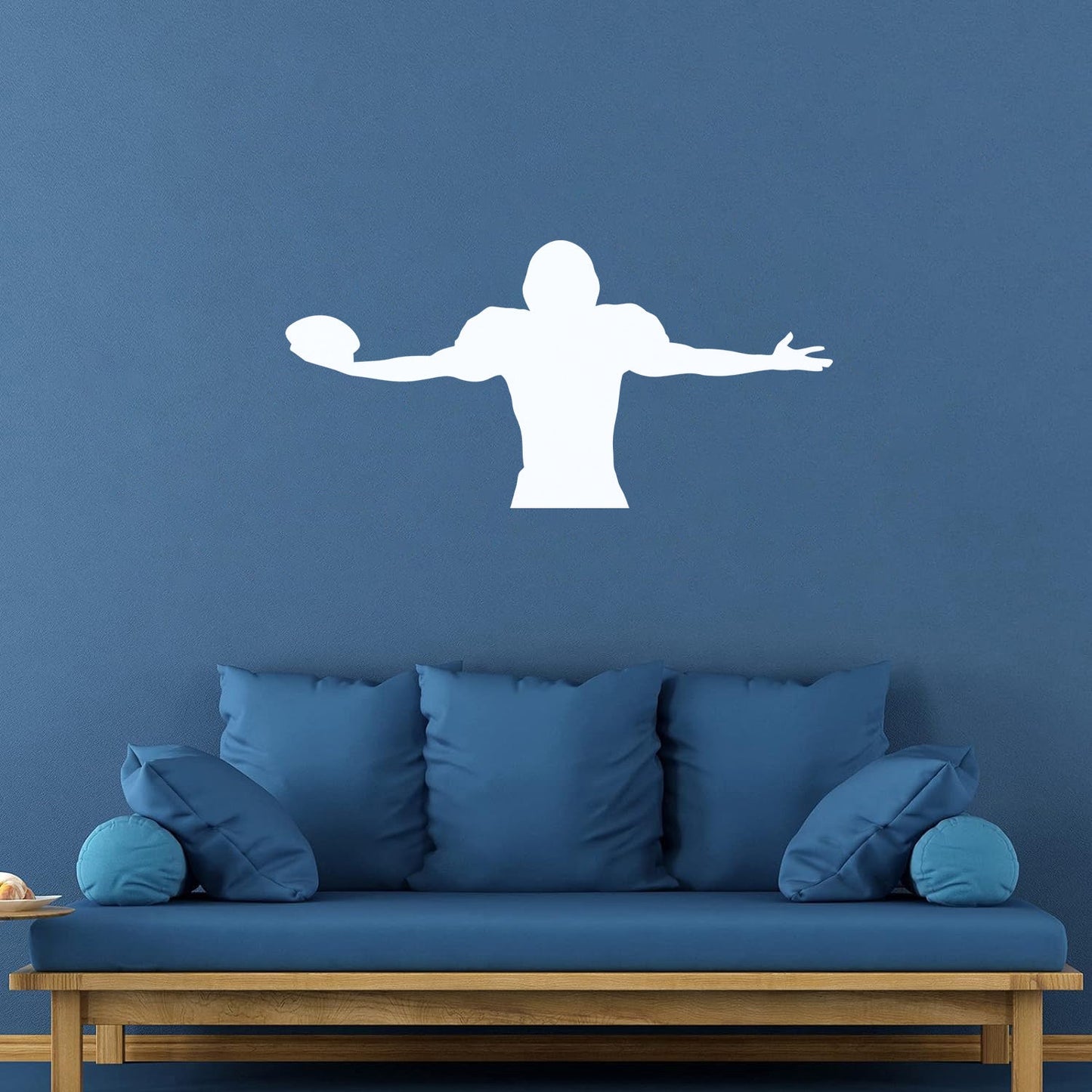 Lettering Decals Quarterback American Football Player Ball Sports Wall Beautification