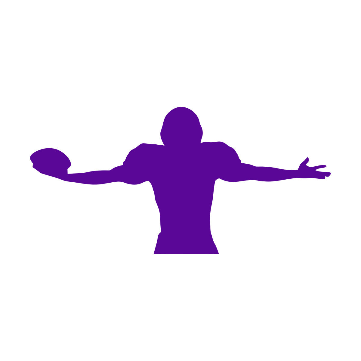 Lettering Decals Quarterback American Football Player Ball Sports Wall Beautification