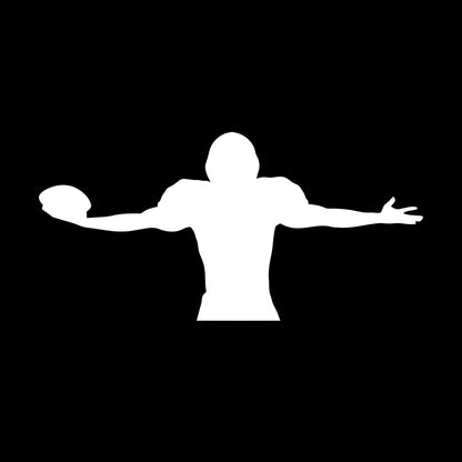 Lettering Decals Quarterback American Football Player Ball Sports Wall Beautification