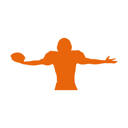 Lettering Decals Quarterback American Football Player Ball Sports Wall Beautification