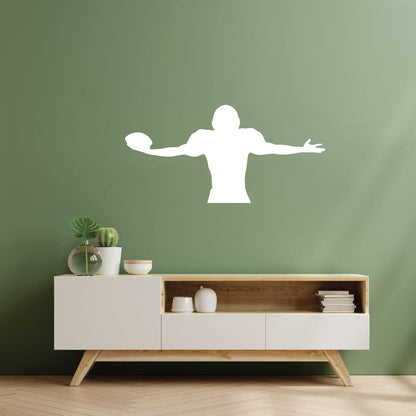 Lettering Decals Quarterback American Football Player Ball Sports Wall Beautification
