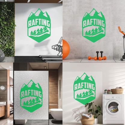 Vinyl Wall Stickers Rafting Extreme Sports Hobbies Mountains Store Decoration