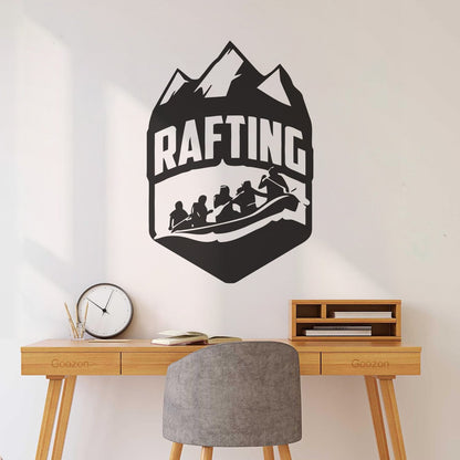 Vinyl Wall Stickers Rafting Extreme Sports Hobbies Mountains Store Decoration