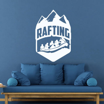 Vinyl Wall Stickers Rafting Extreme Sports Hobbies Mountains Store Decoration