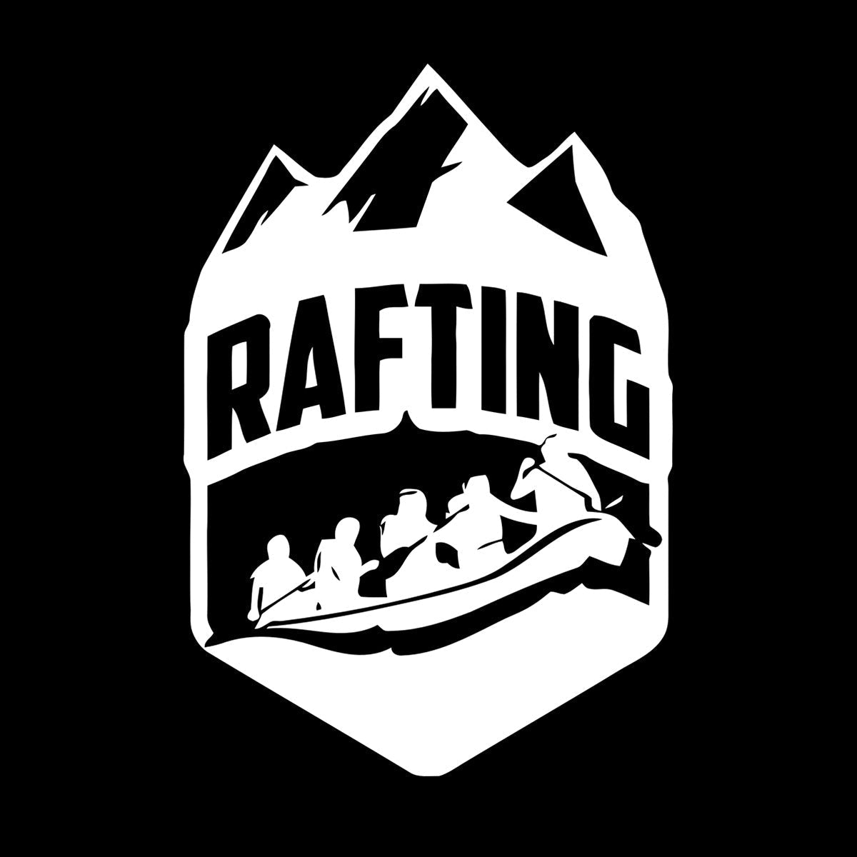 Vinyl Wall Stickers Rafting Extreme Sports Hobbies Mountains Store Decoration