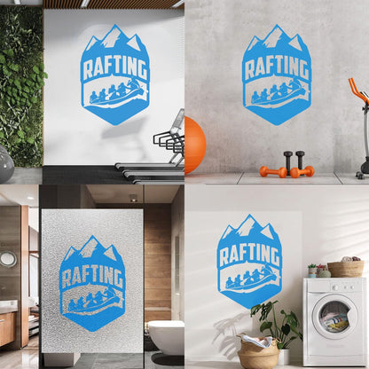 Vinyl Wall Stickers Rafting Extreme Sports Hobbies Mountains Store Decoration