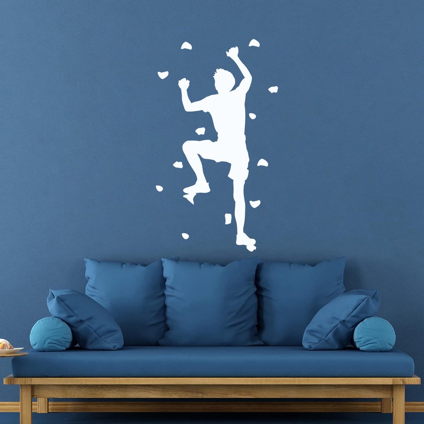 Fine Carving Decals Rock Climber Climb Without Rope Extreme Sports Multiple Size Options