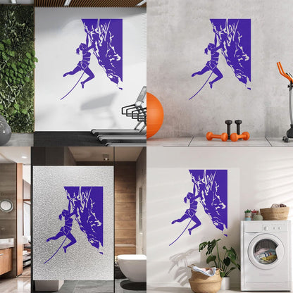 Vinyl Art Sticker Rock Climber Extreme Sports Waterproof