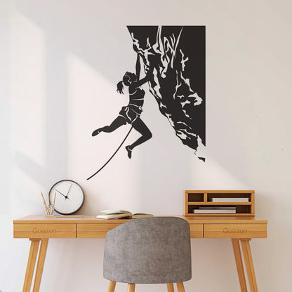 Vinyl Art Sticker Rock Climber Extreme Sports Waterproof