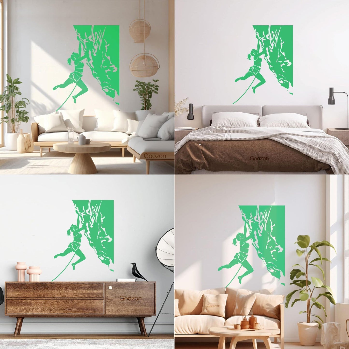 Vinyl Art Sticker Rock Climber Extreme Sports Waterproof