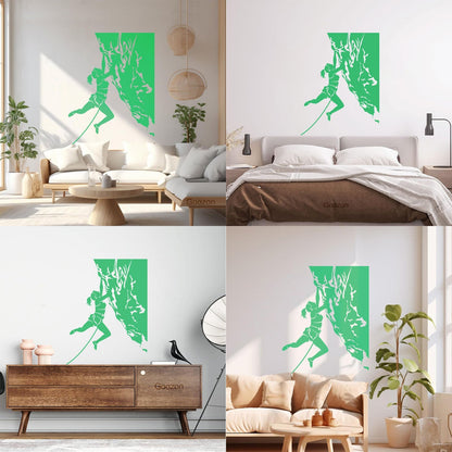 Vinyl Art Sticker Rock Climber Extreme Sports Waterproof