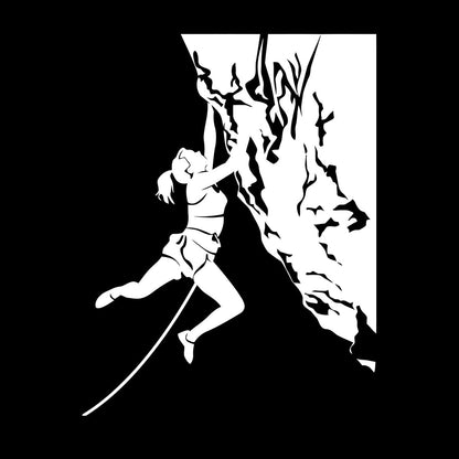 Vinyl Art Sticker Rock Climber Extreme Sports Waterproof