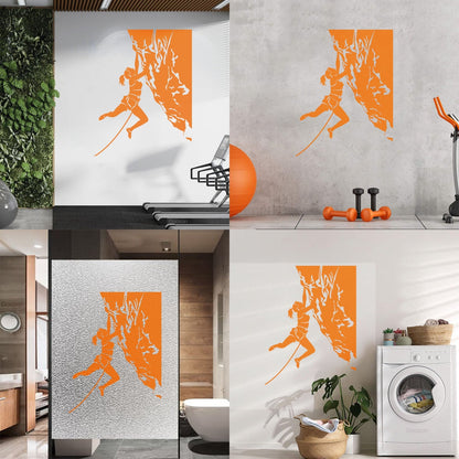 Vinyl Art Sticker Rock Climber Extreme Sports Waterproof