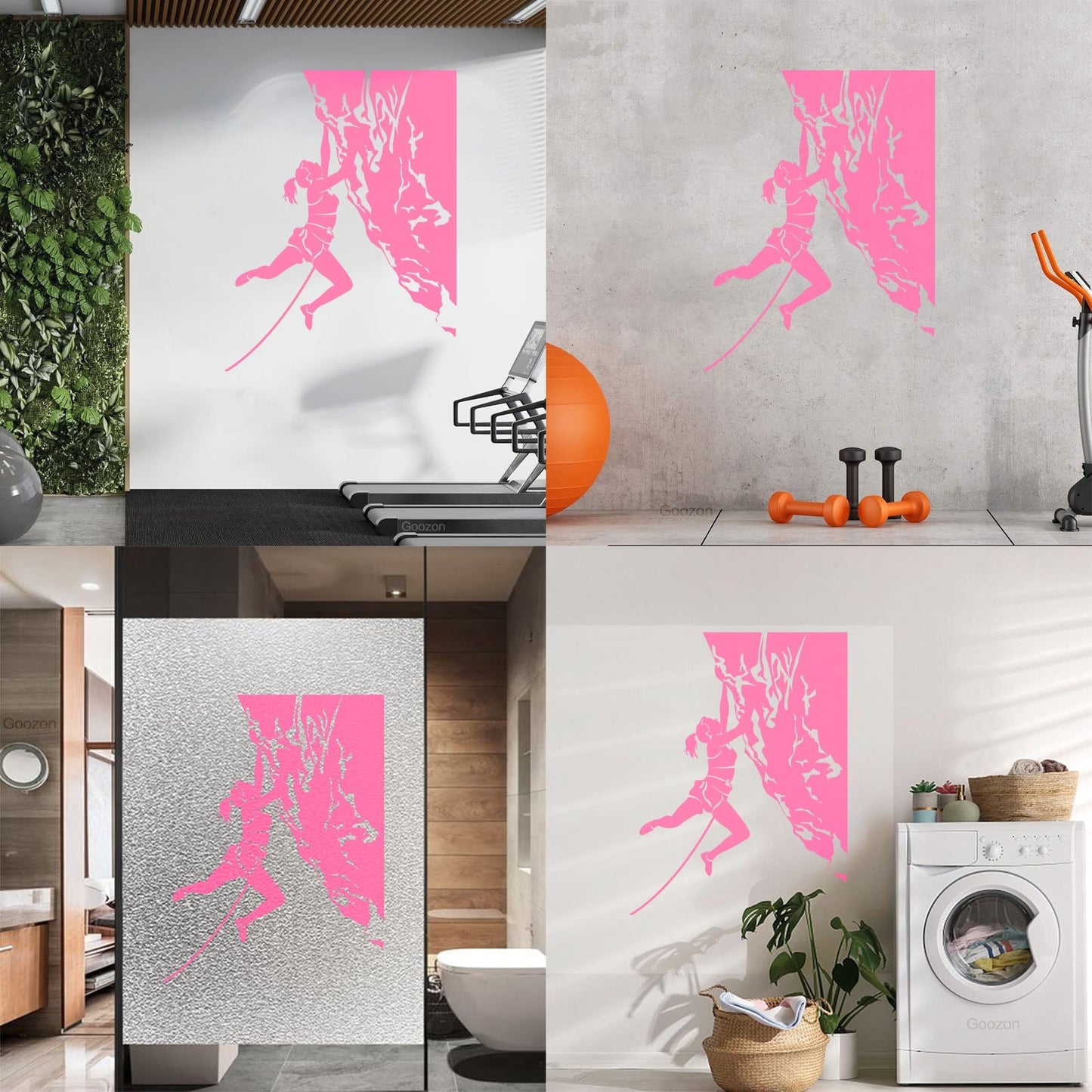 Vinyl Art Sticker Rock Climber Extreme Sports Waterproof