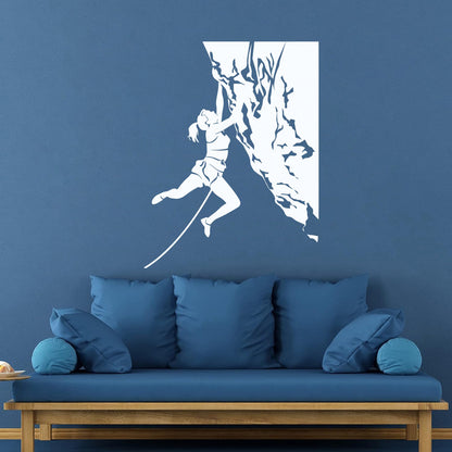 Vinyl Art Sticker Rock Climber Extreme Sports Waterproof