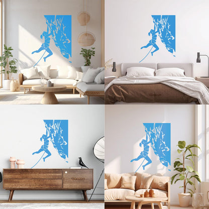 Vinyl Art Sticker Rock Climber Extreme Sports Waterproof