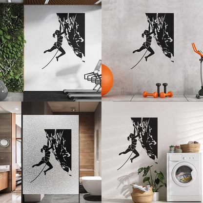 Vinyl Art Sticker Rock Climber Extreme Sports Waterproof