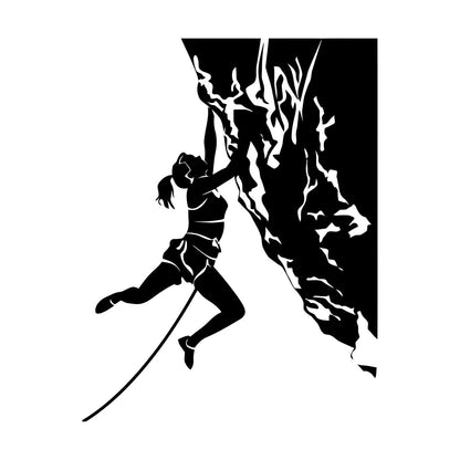 Vinyl Art Sticker Rock Climber Extreme Sports Waterproof