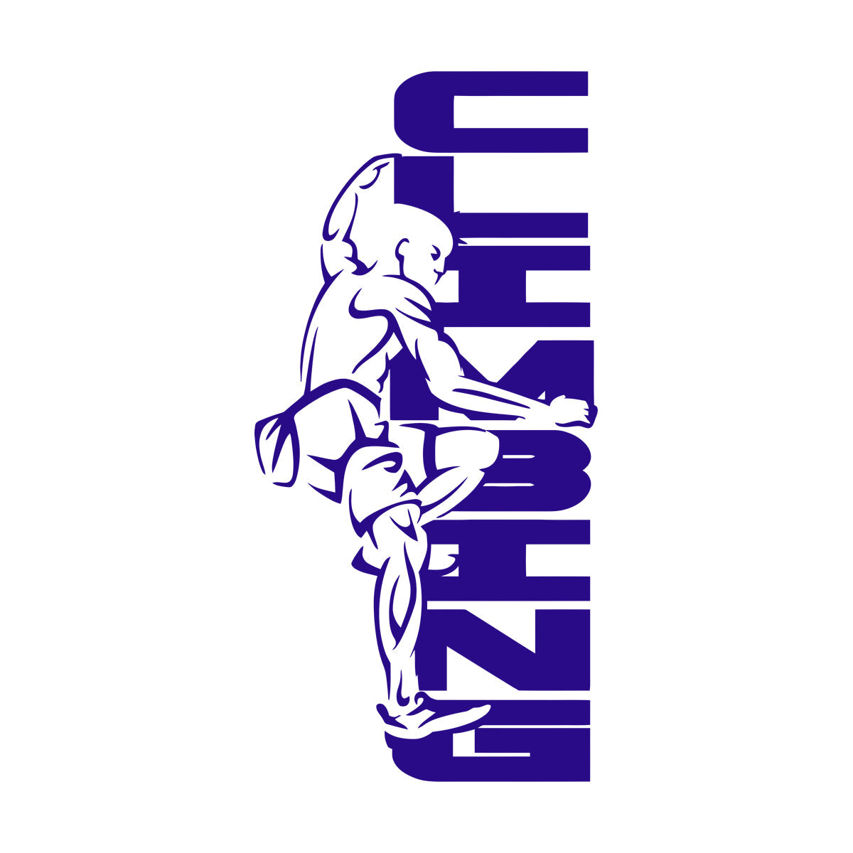 Lettering Decals Rock Climbing Logo Extreme Sport Climber Personalized Customization