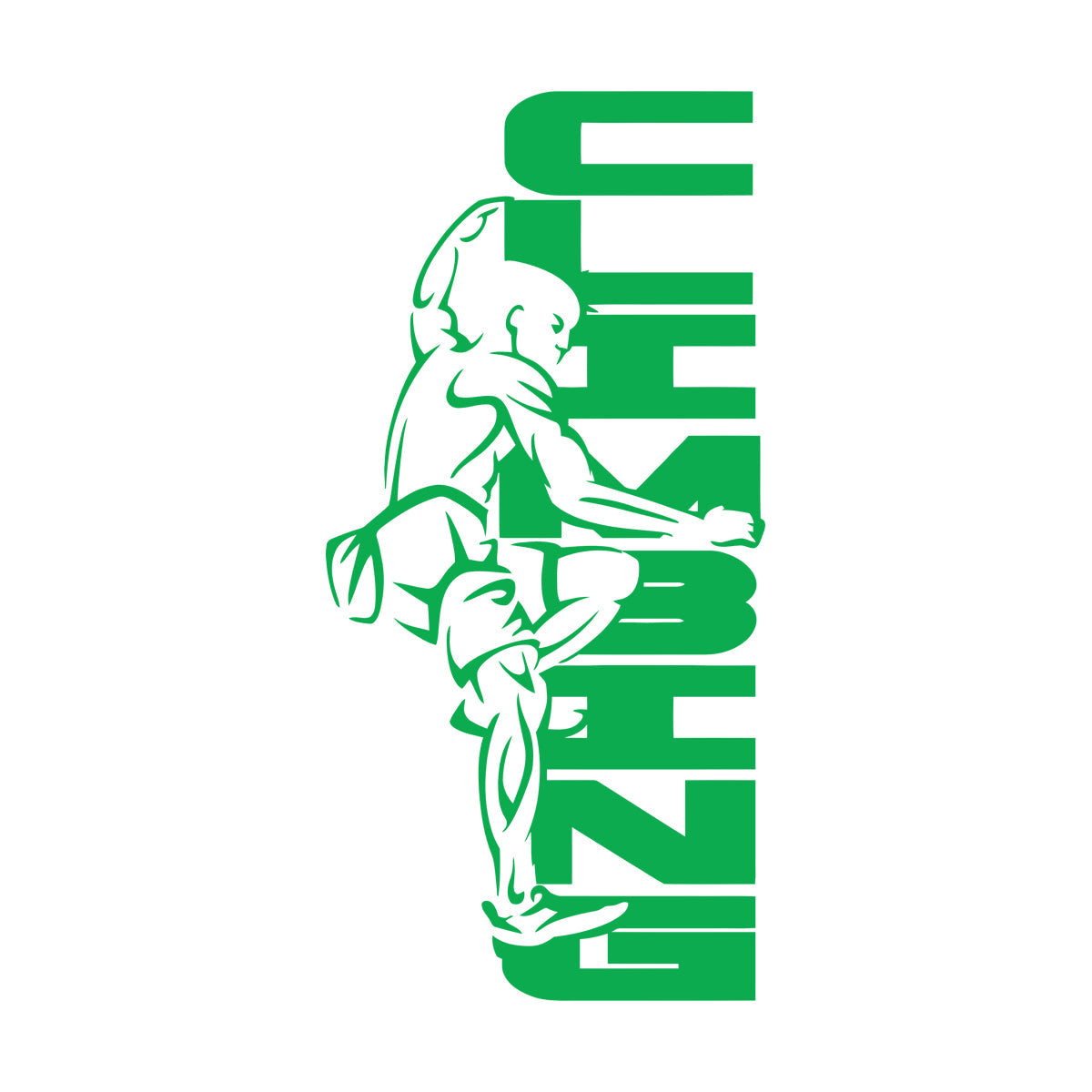 Lettering Decals Rock Climbing Logo Extreme Sport Climber Personalized Customization