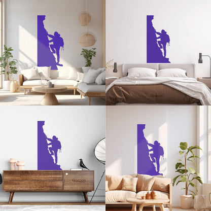 Wall Decals Pvc Rock Climbing Mountain Extreme Sport Climbing Equipment Can Modify And Add Information