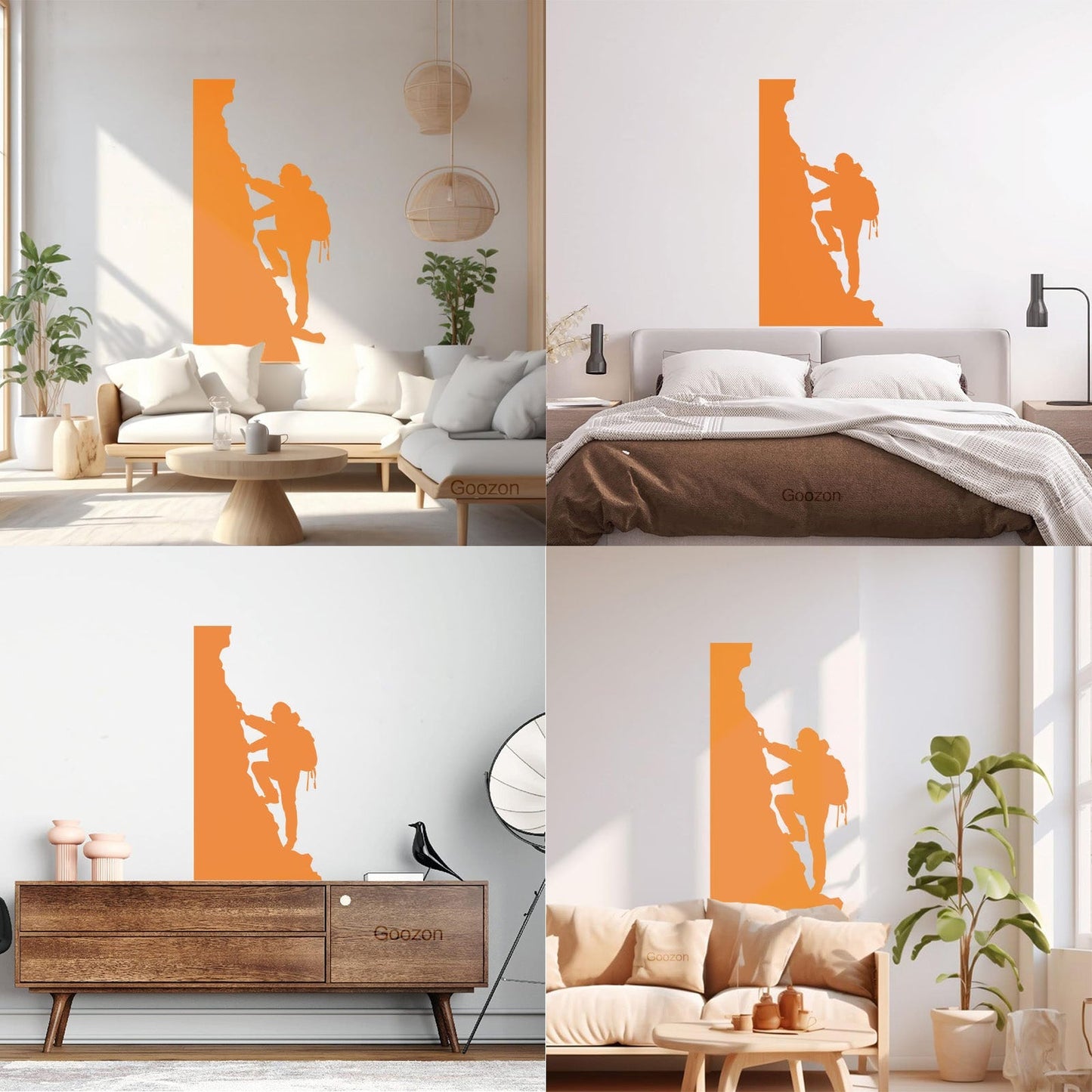 Wall Decals Pvc Rock Climbing Mountain Extreme Sport Climbing Equipment Can Modify And Add Information