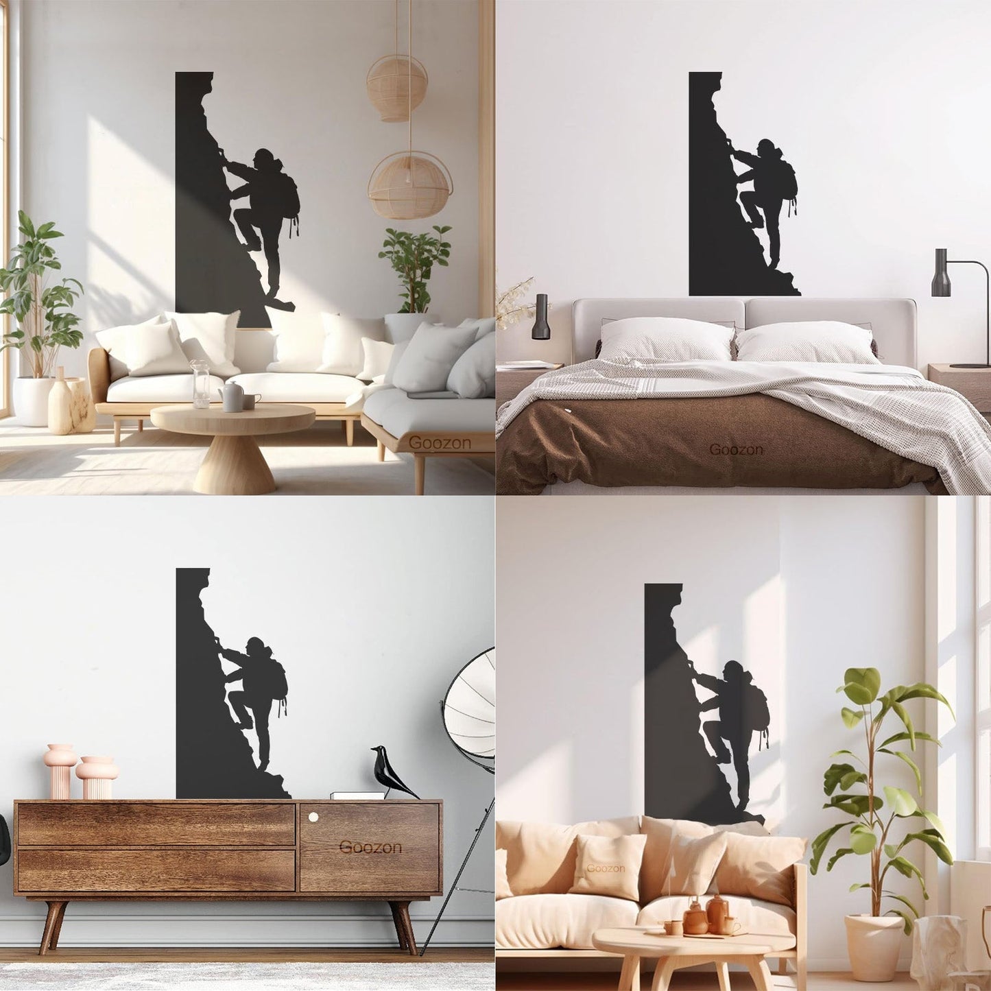 Wall Decals Pvc Rock Climbing Mountain Extreme Sport Climbing Equipment Can Modify And Add Information