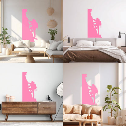 Wall Decals Pvc Rock Climbing Mountain Extreme Sport Climbing Equipment Can Modify And Add Information