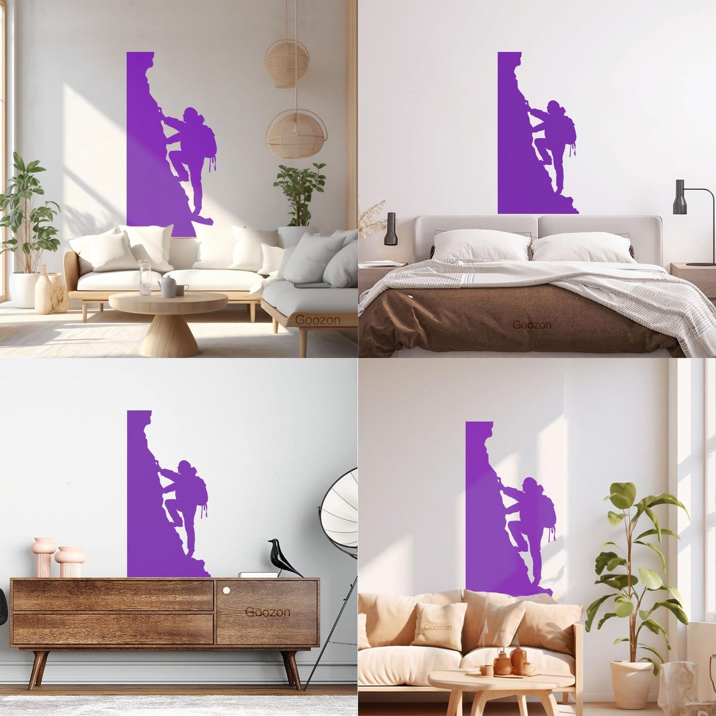 Wall Decals Pvc Rock Climbing Mountain Extreme Sport Climbing Equipment Can Modify And Add Information