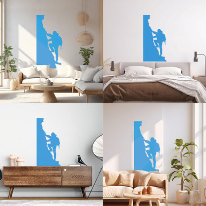 Wall Decals Pvc Rock Climbing Mountain Extreme Sport Climbing Equipment Can Modify And Add Information