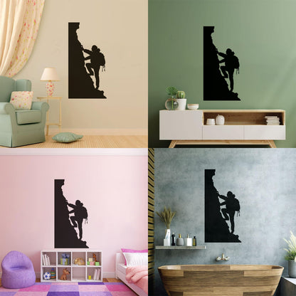 Wall Decals Pvc Rock Climbing Mountain Extreme Sport Climbing Equipment Can Modify And Add Information