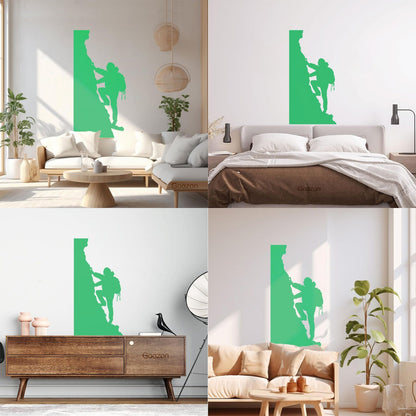 Wall Decals Pvc Rock Climbing Mountain Extreme Sport Climbing Equipment Can Modify And Add Information