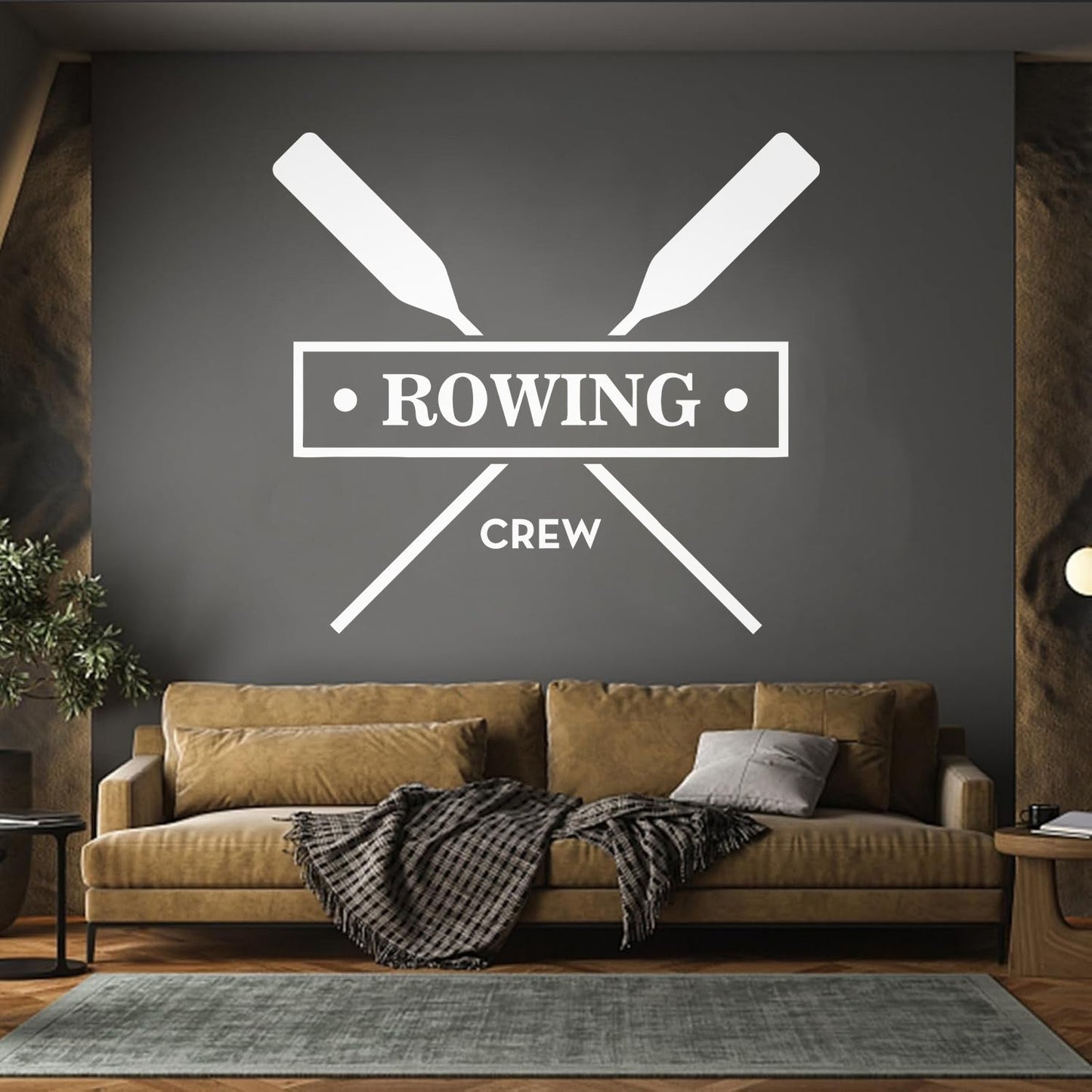 Rowing Crew Gb Boating Oar Sport Wall Decals Paster Paper Wall Beautification