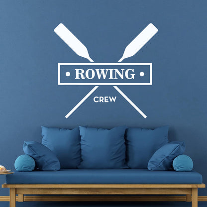 Rowing Crew Gb Boating Oar Sport Wall Decals Paster Paper Wall Beautification