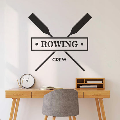 Rowing Crew Gb Boating Oar Sport Wall Decals Paster Paper Wall Beautification